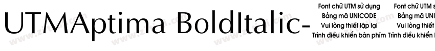 UTMAptima BoldItalic字体转换 UTMAptima BoldItalic字体转换